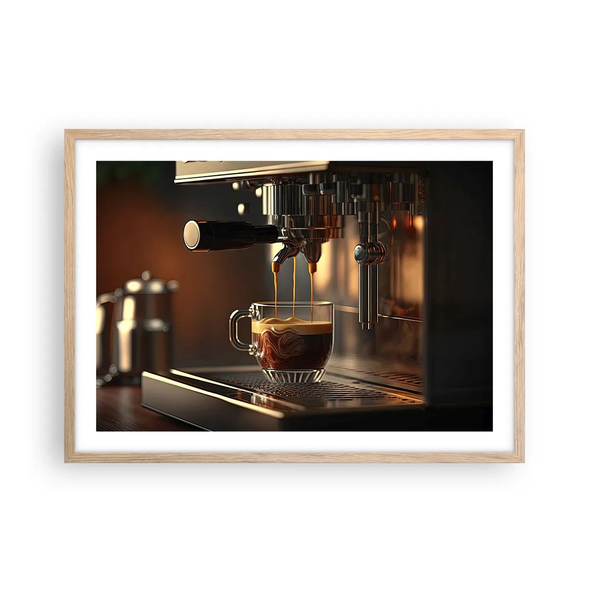 Plagát v ráme zo svetlého duba - Zmyselná zmes - 70x50 cm