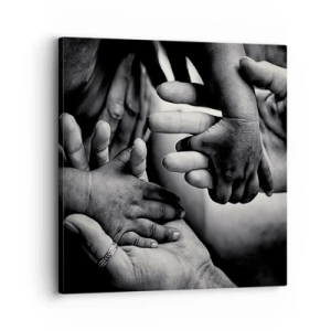 Obraz na plátne - Byť človekom - 30x30 cm