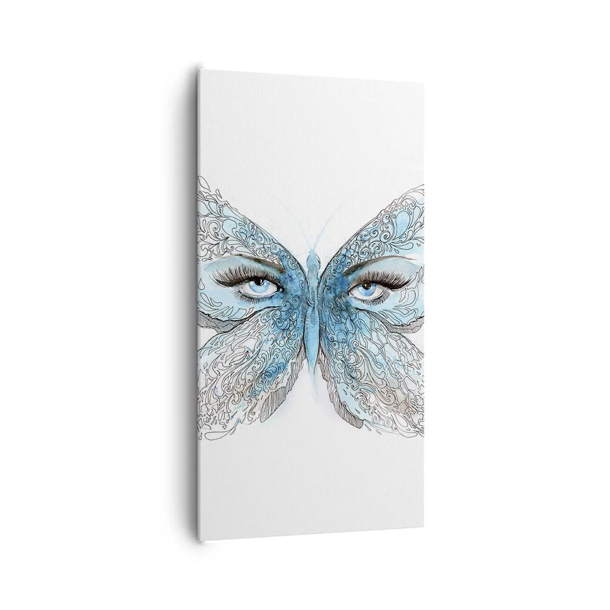 Obraz na plátne - Sýkorka modrinka eros - 65x120 cm