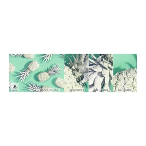 Vzorka samolepiacej fototapety Deluxe Sticker - skvele ladia s mätou - Abstrakcia, Ananás, Kus - 100x30 cm