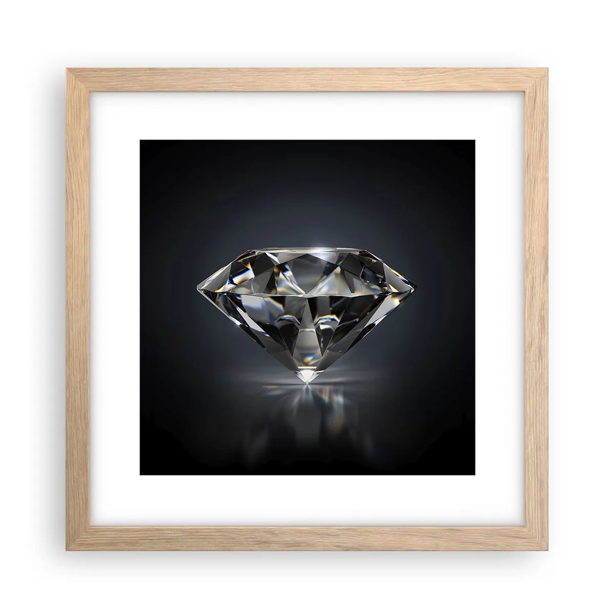 Plagát v ráme zo svetlého duba - Best girls friend - 30x30 cm