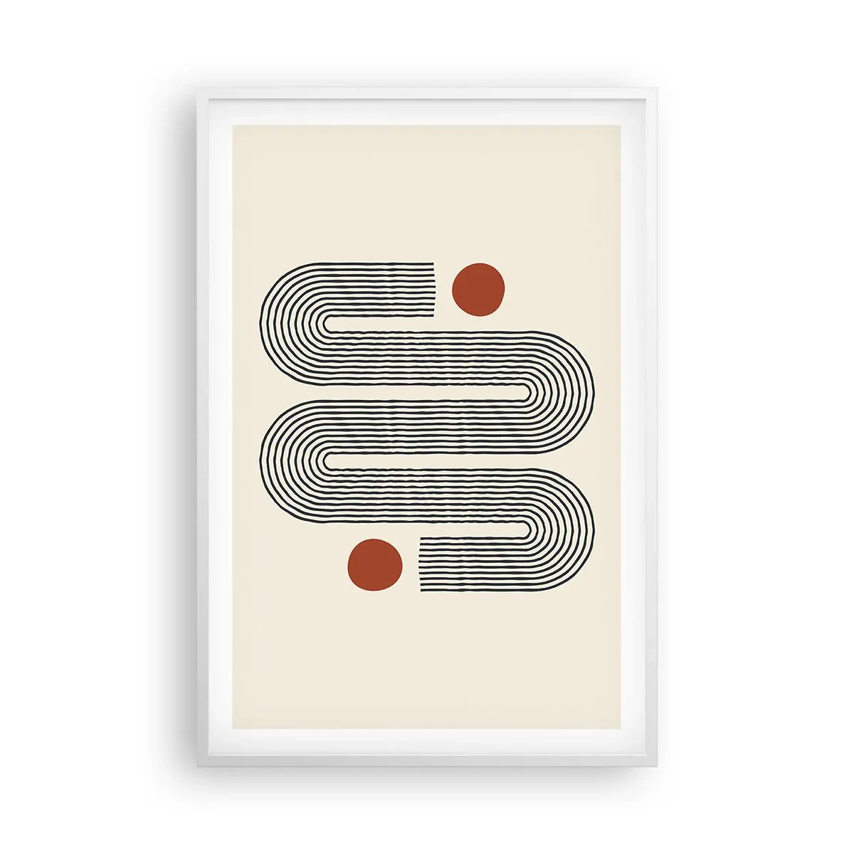 Plagát v bielom ráme - Od začiatku do konca - 61x91 cm