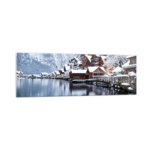 Obraz na skle - V zimnej dekorácii - 160x50 cm