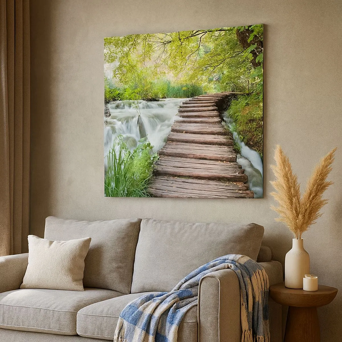 Obraz na plátne - Voda nie je vôbec tichá - 30x30 cm