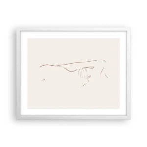 Plagát v bielom ráme - Tvar túžby - 50x40 cm