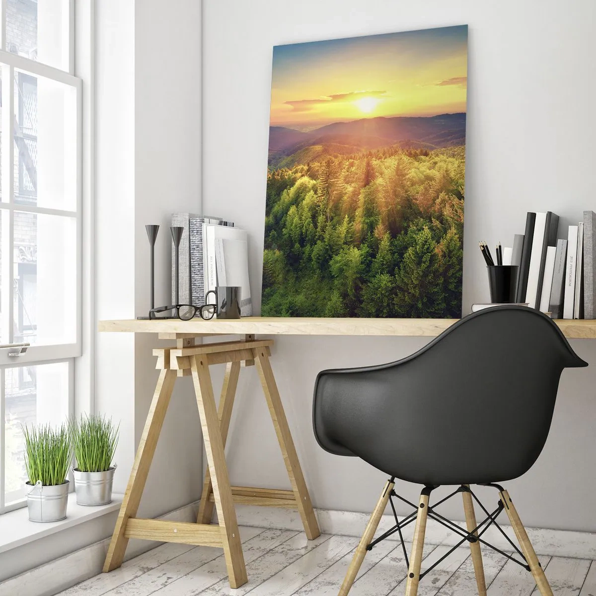 Obraz na skle - Vrcholky a vrcholy - 50x70 cm