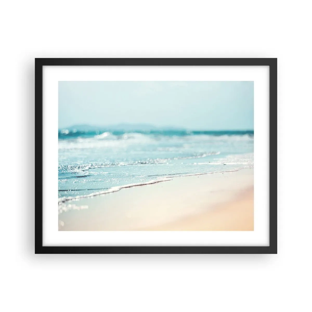 Plagát v čiernom ráme - Teplo a hluk - 50x40 cm