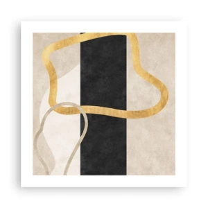 Plagát - Tvary v slučke - 50x50 cm