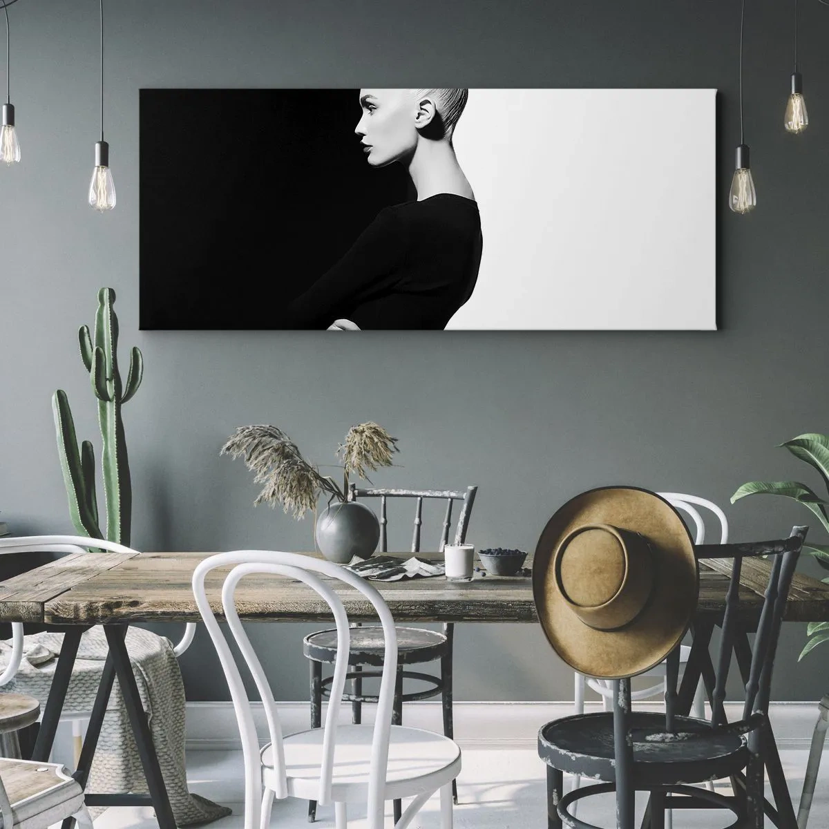 Obraz na plátne - Proste žena - 100x40 cm