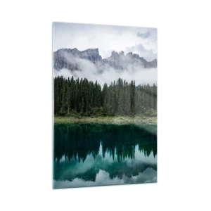 Obraz na skle - Ticho, ticho, neprebuďme spiacu vodu…. - 50x70 cm