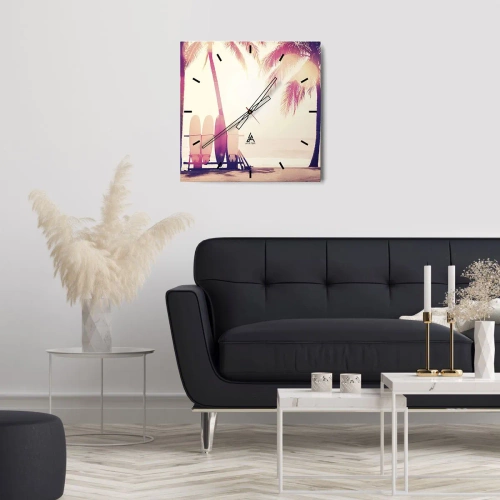 Nástenné hodiny - Bude to skvelý deň - 30x30 cm