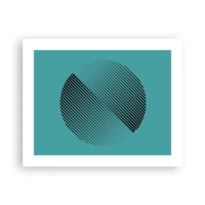 Plagát - Kruh – geometrická variácia - 50x40 cm