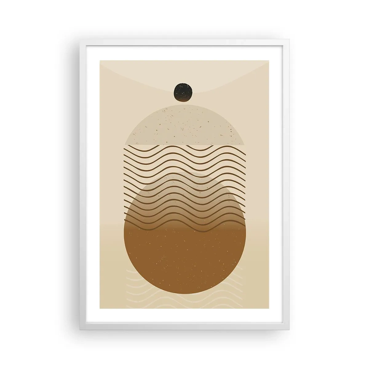 Plagát v bielom ráme - O pôvode geometrických obrazcov - 50x70 cm