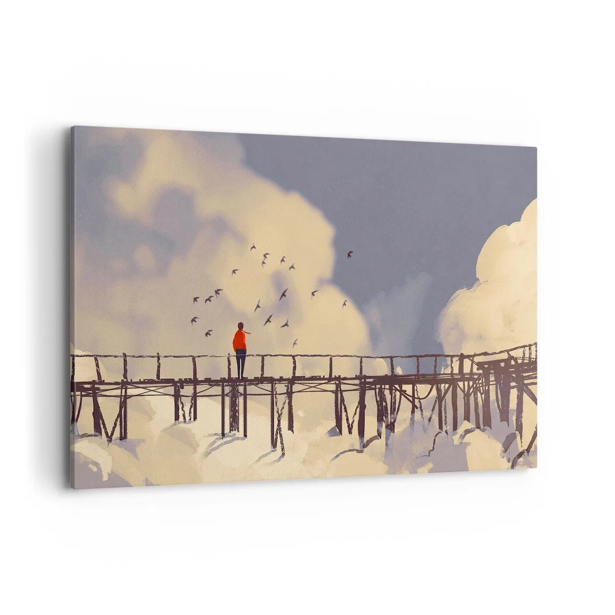 Obraz na plátne - Modrý stesk - 100x70 cm