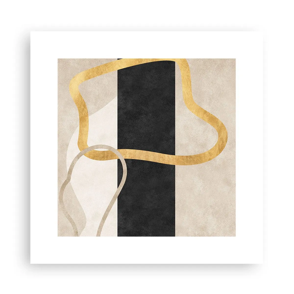 Plagát - Tvary v slučke - 30x30 cm