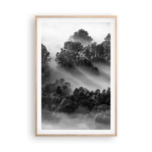 Plagát v ráme zo svetlého duba - Prebúdzanie zo spánku - 61x91 cm
