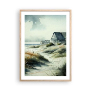 Plagát v ráme zo svetlého duba - Ďaleko od zhonu - 50x70 cm