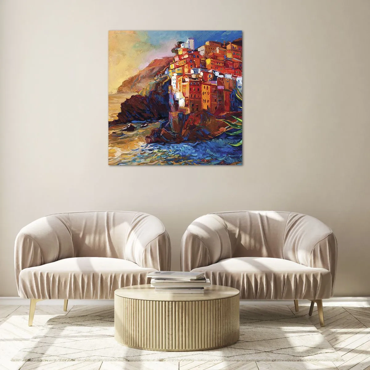 Obraz na skle - Taliansky nádych - 70x70 cm