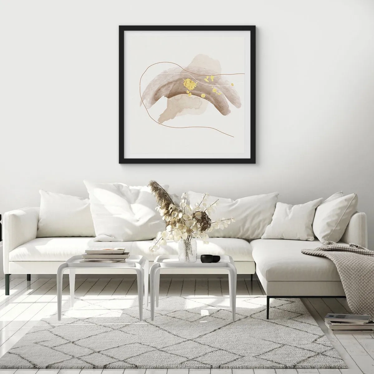 Plagát v čiernom ráme - Vesmírna bytosť - 40x40 cm