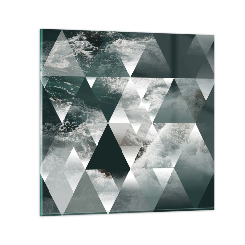 Obraz na skle - Krištáľová perspektíva - 40x40 cm