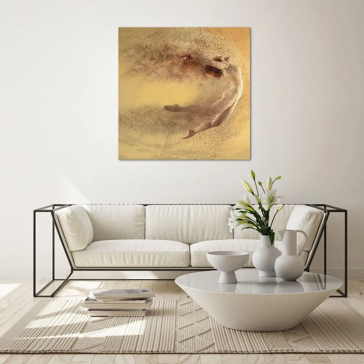 Obraz na skle - V tanečnom vytržení - 70x70 cm