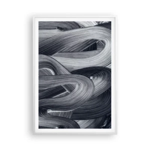 Plagát v bielom ráme - Plynulosť reality - 70x100 cm
