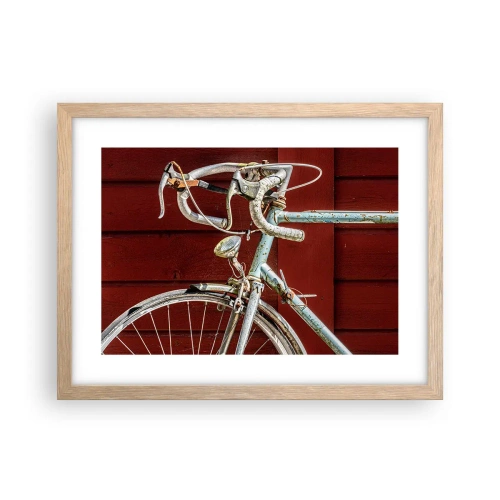 Plagát v ráme zo svetlého duba - Stvorený pre víťazstvo - 40x30 cm