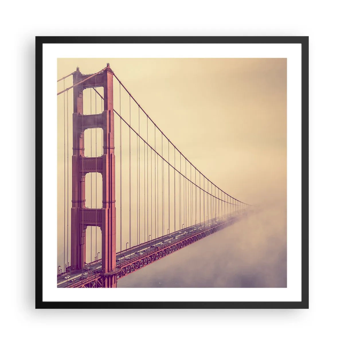 Plagát v čiernom ráme - Medzi nebom a zemou - 60x60 cm