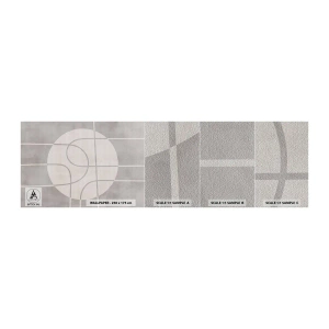 Vzorka fototapety Premium Sand - Kruhovo a priamo - Svetlý, Minimalistický, Koleso - 100x30 cm