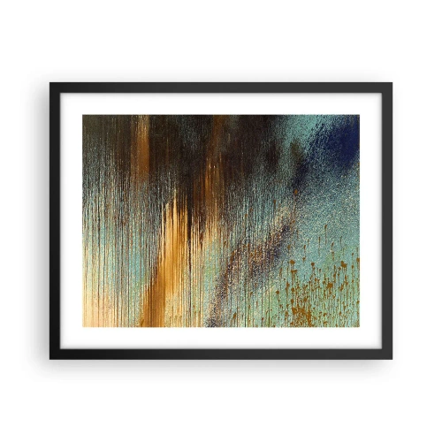 Plagát v čiernom ráme - Nenáhodná farebná kompozícia - 50x40 cm