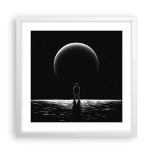 Plagát v bielom ráme - Tvári v tvár - 40x40 cm