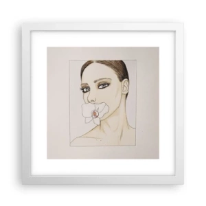 Plagát v bielom ráme - Symbol elegancie a krásy - 30x30 cm