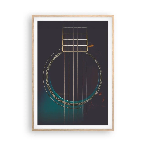 Plagát v ráme zo svetlého duba - Okamih, než to zaznie - 70x100 cm