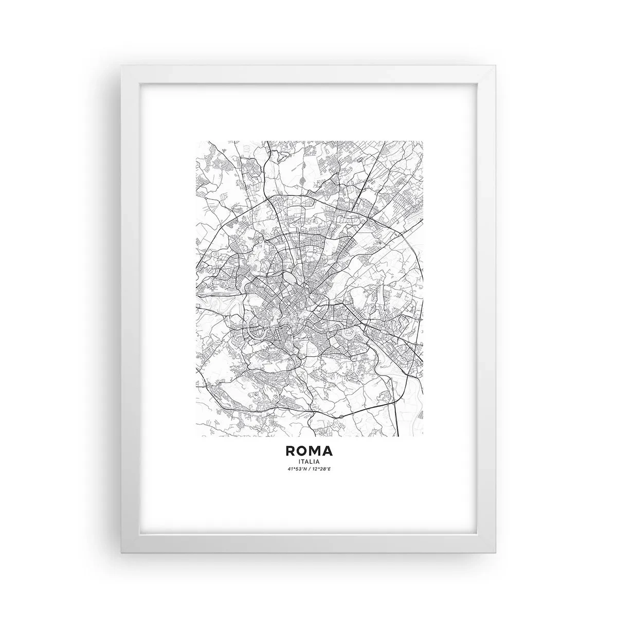 Plagát v bielom ráme - Rímsky kruh - 30x40 cm