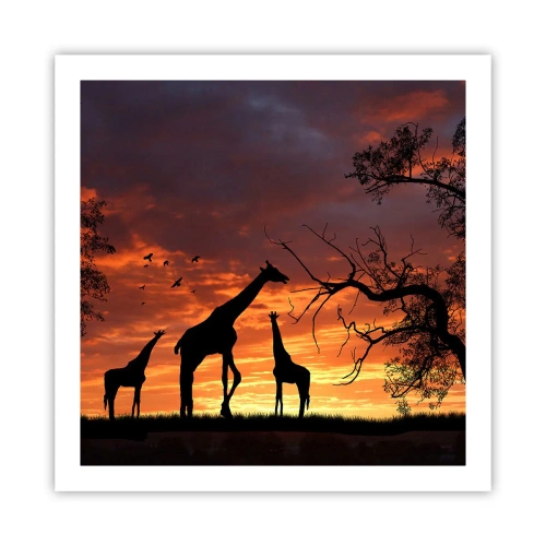 Plagát - Malá večera v kruhu najbližších - 60x60 cm