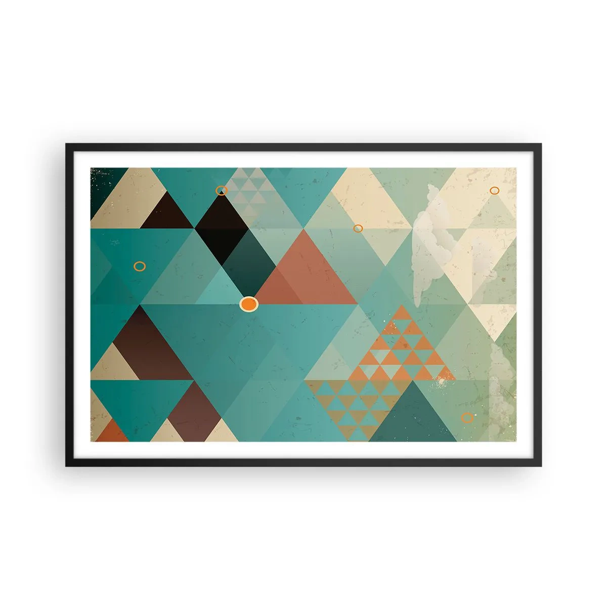 Plagát v čiernom ráme - Jednota mnohosti, mnohosť jednoty - 91x61 cm