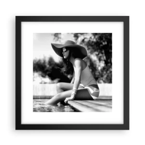 Plagát v čiernom ráme - Letný sen - 30x30 cm