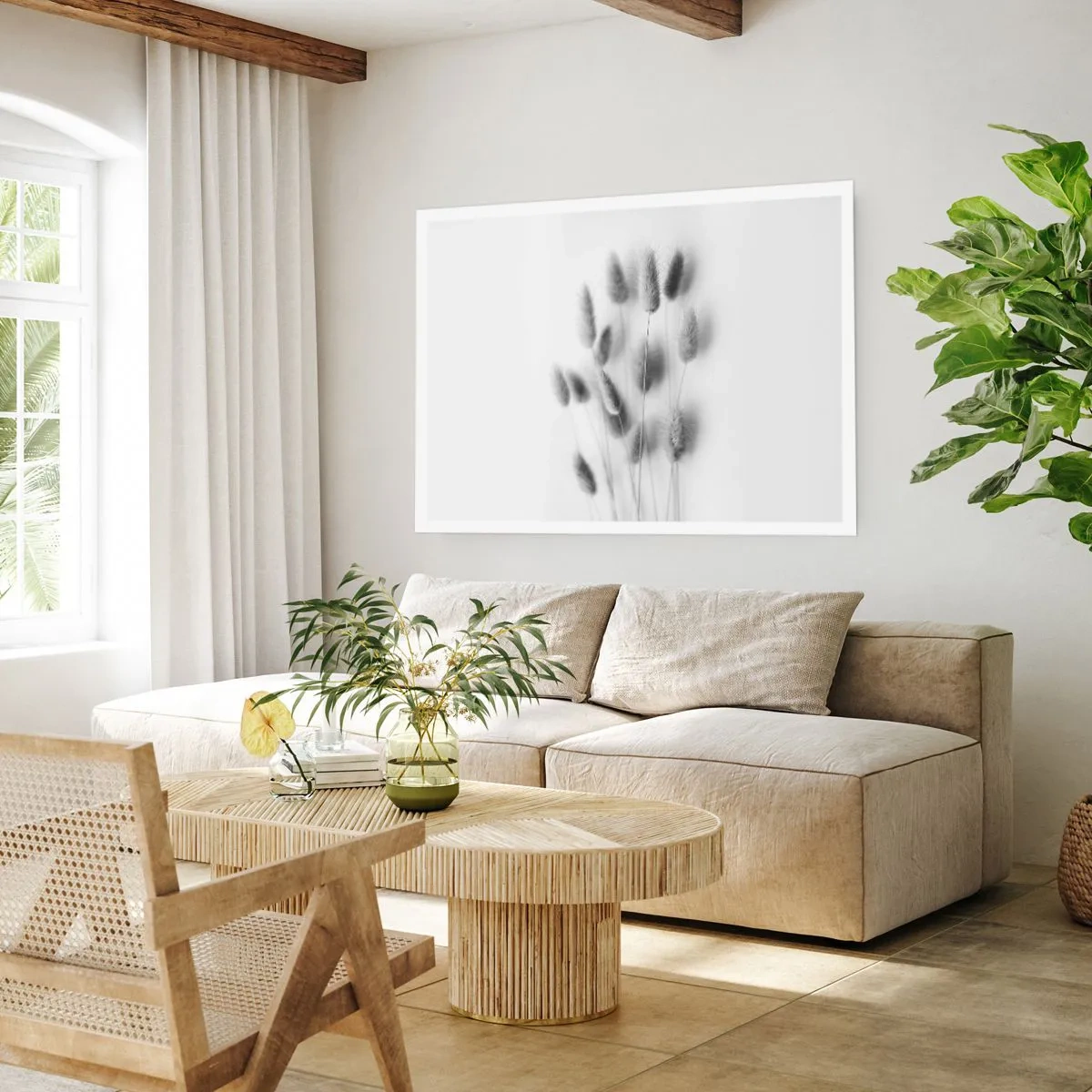 Plagát - Našuchorená tráva - 100x70 cm