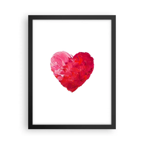 Plagát v čiernom ráme - All you need is love - 30x40 cm