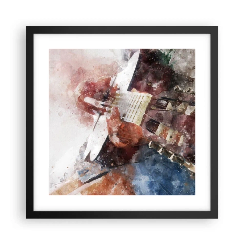 Plagát v čiernom ráme - Čo si o tom myslíš? - 40x40 cm