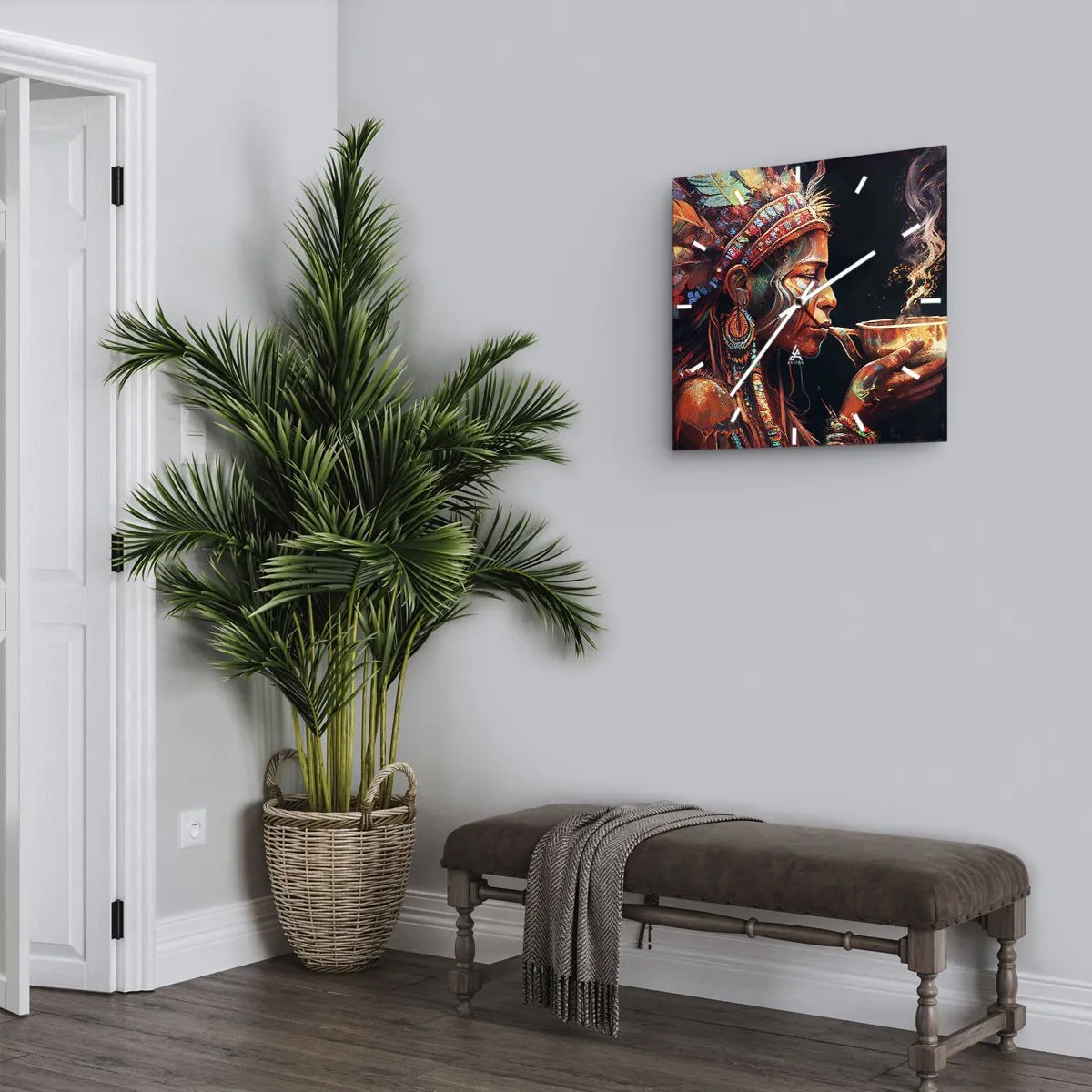 Nástenné hodiny - Magický rituál - 40x40 cm