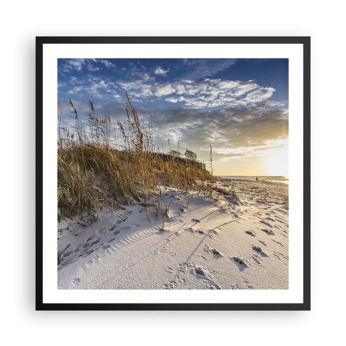 Plagát v čiernom ráme - Pozvánka na prechádzku - 60x60 cm