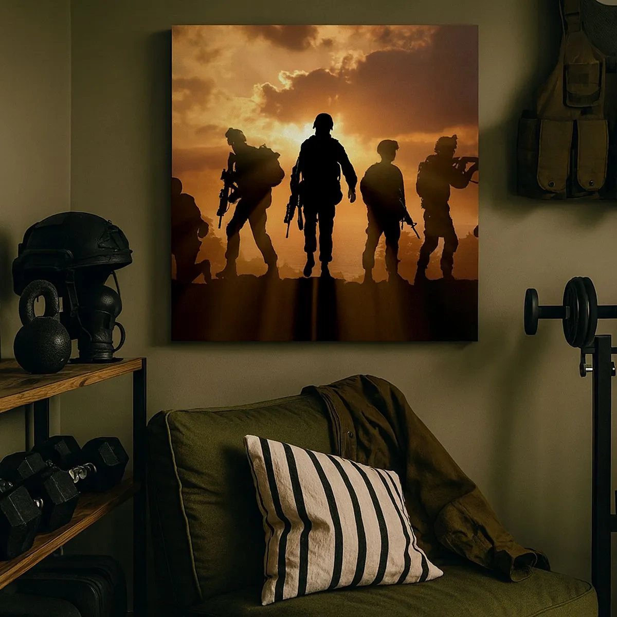 Obraz na plátne - Brothers in arms - 30x30 cm