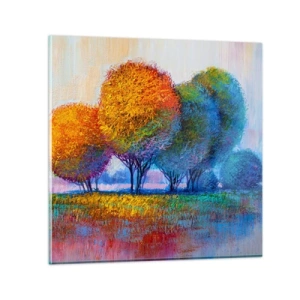 Obraz na skle - Trs žiarivých farieb - 70x70 cm
