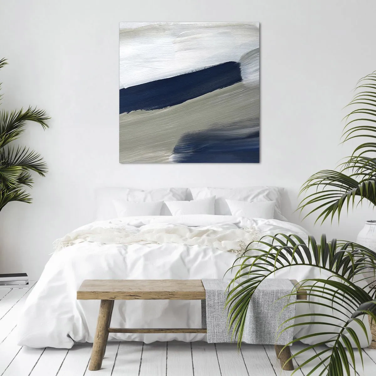 Obraz na plátne - Stretnutie s bielou - 60x60 cm