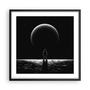 Plagát v čiernom ráme - Tvári v tvár - 50x50 cm