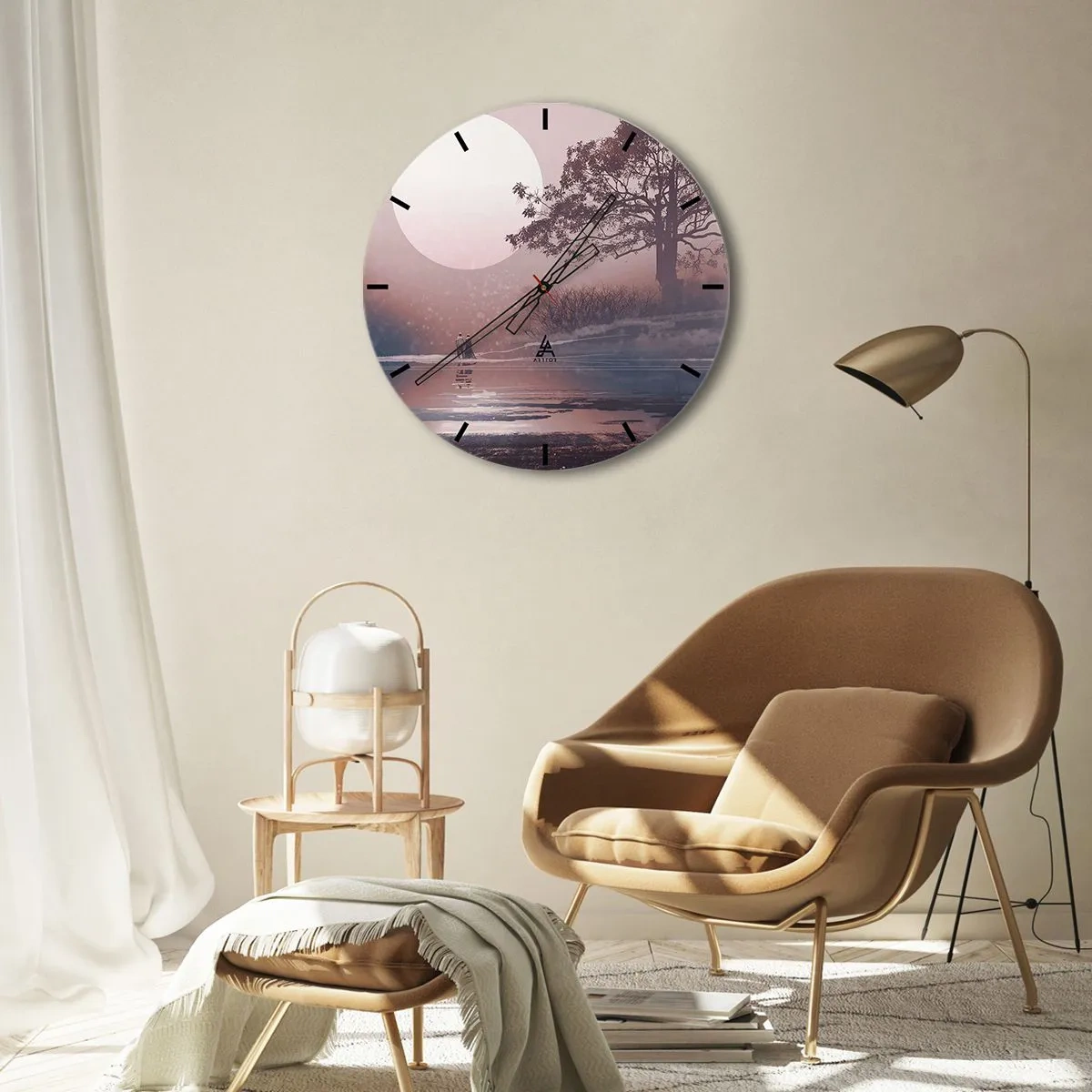 Nástenné hodiny - Nočné zázraky - 30x30 cm