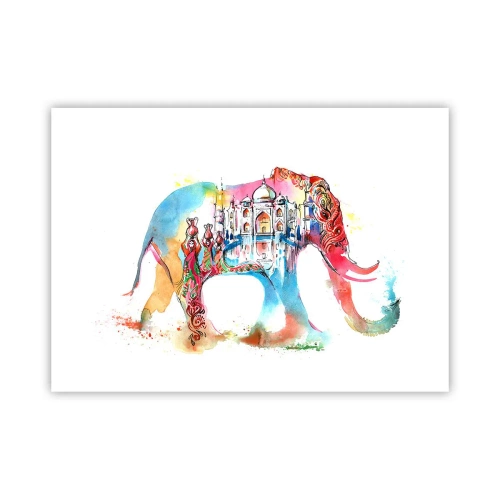 Plagát - India - aura lásky - 70x50 cm