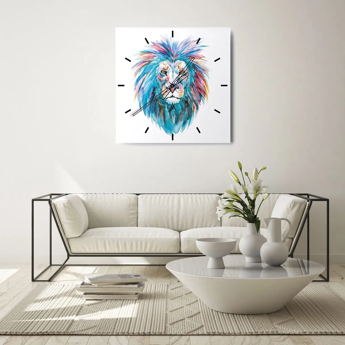 Nástenné hodiny - Elektrizujúca aura - 40x40 cm