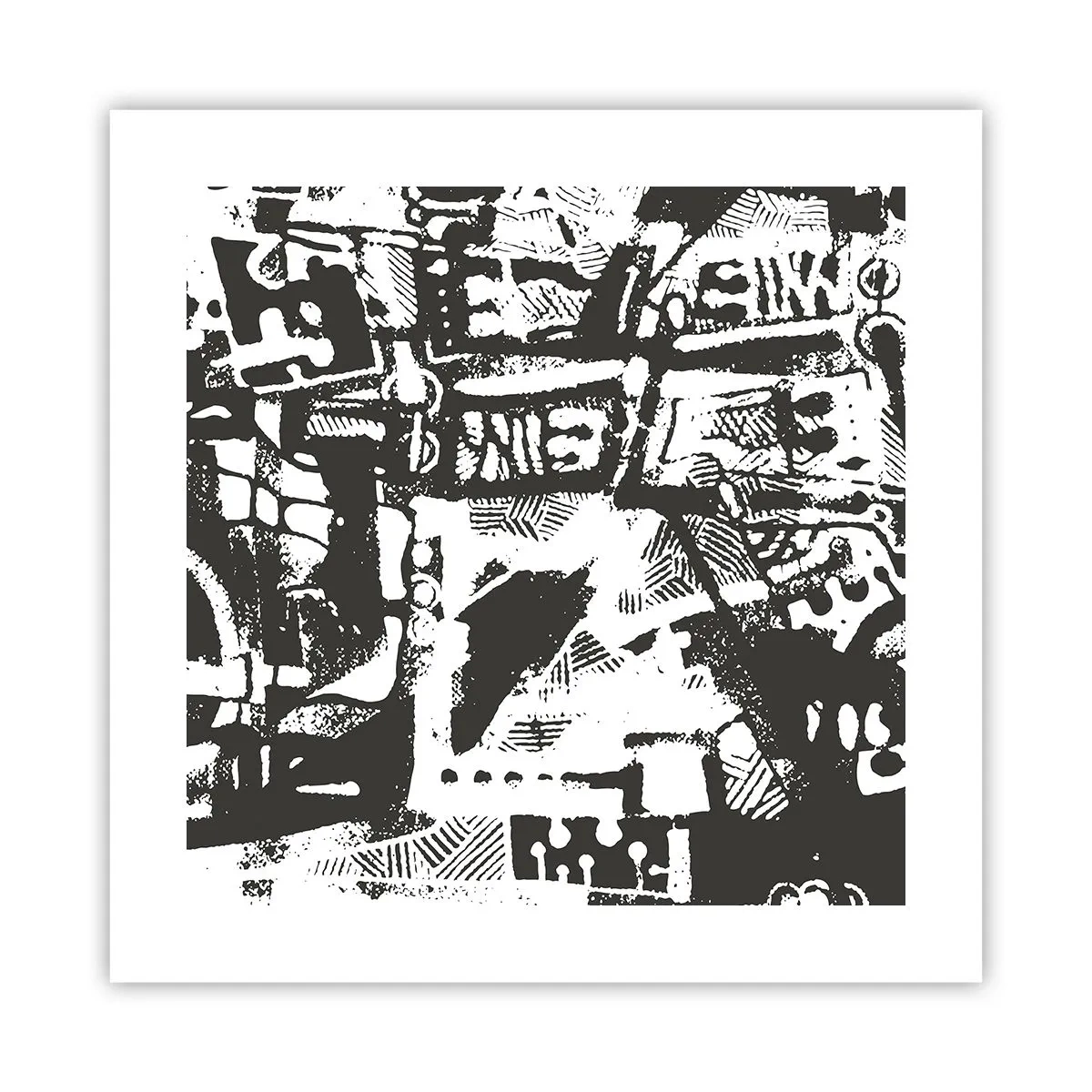 Plagát - Poriadok alebo chaos? - 40x40 cm